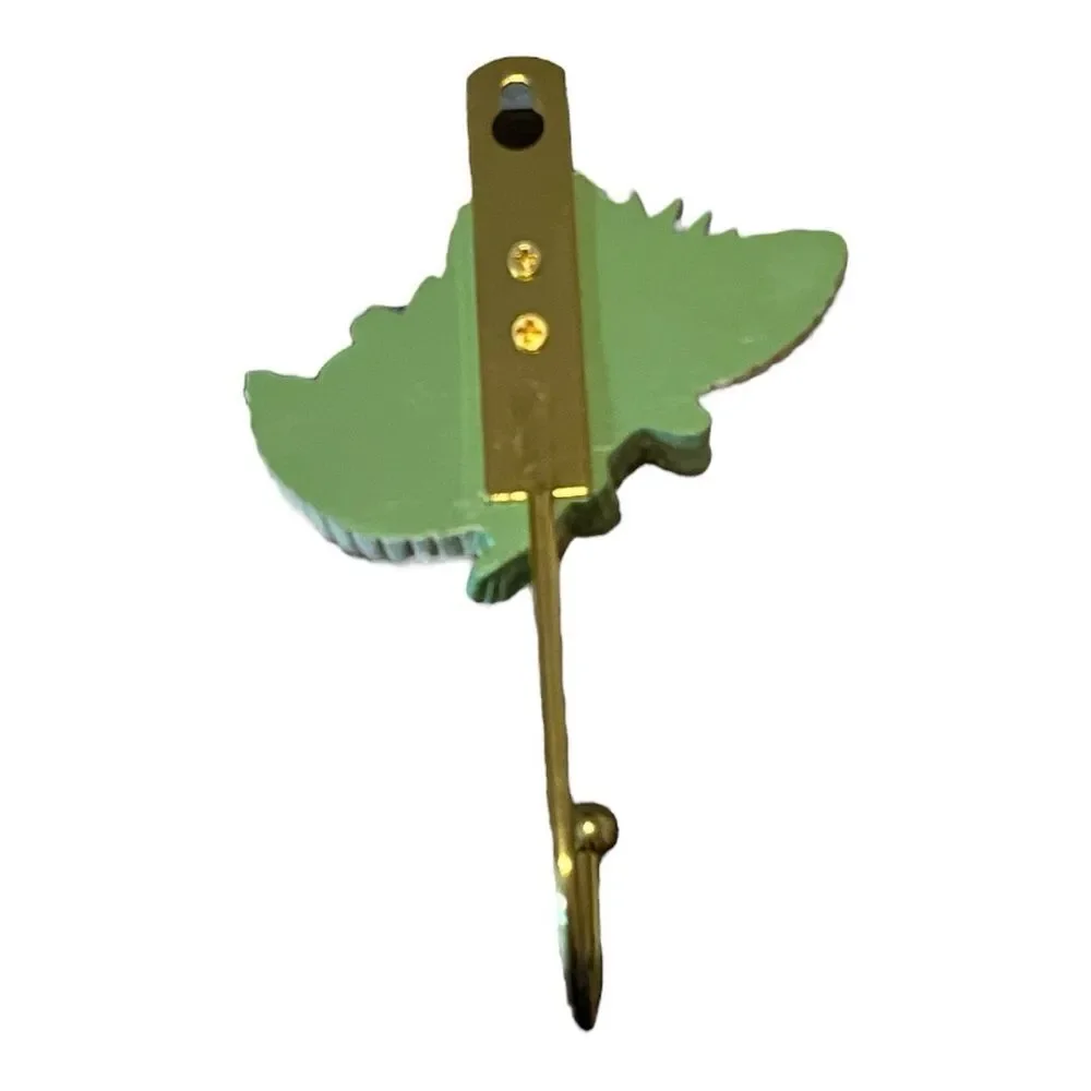 Vintage Avon Country Notions Spring Bonnet Resin/Brass Hat/Clothes Wall Hook NEW